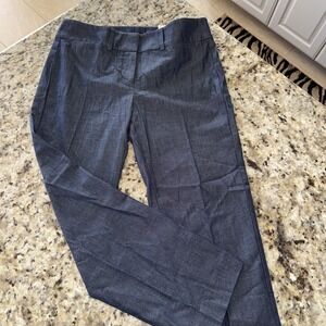 Anne Taylor Signature Straight‎ Pants Women's Blue Cropped Capri Size 2 NWT 4905